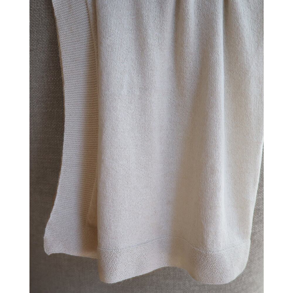 Fabric Junkies Travel Blanket 100% Lightweight Alpaca / IVORY